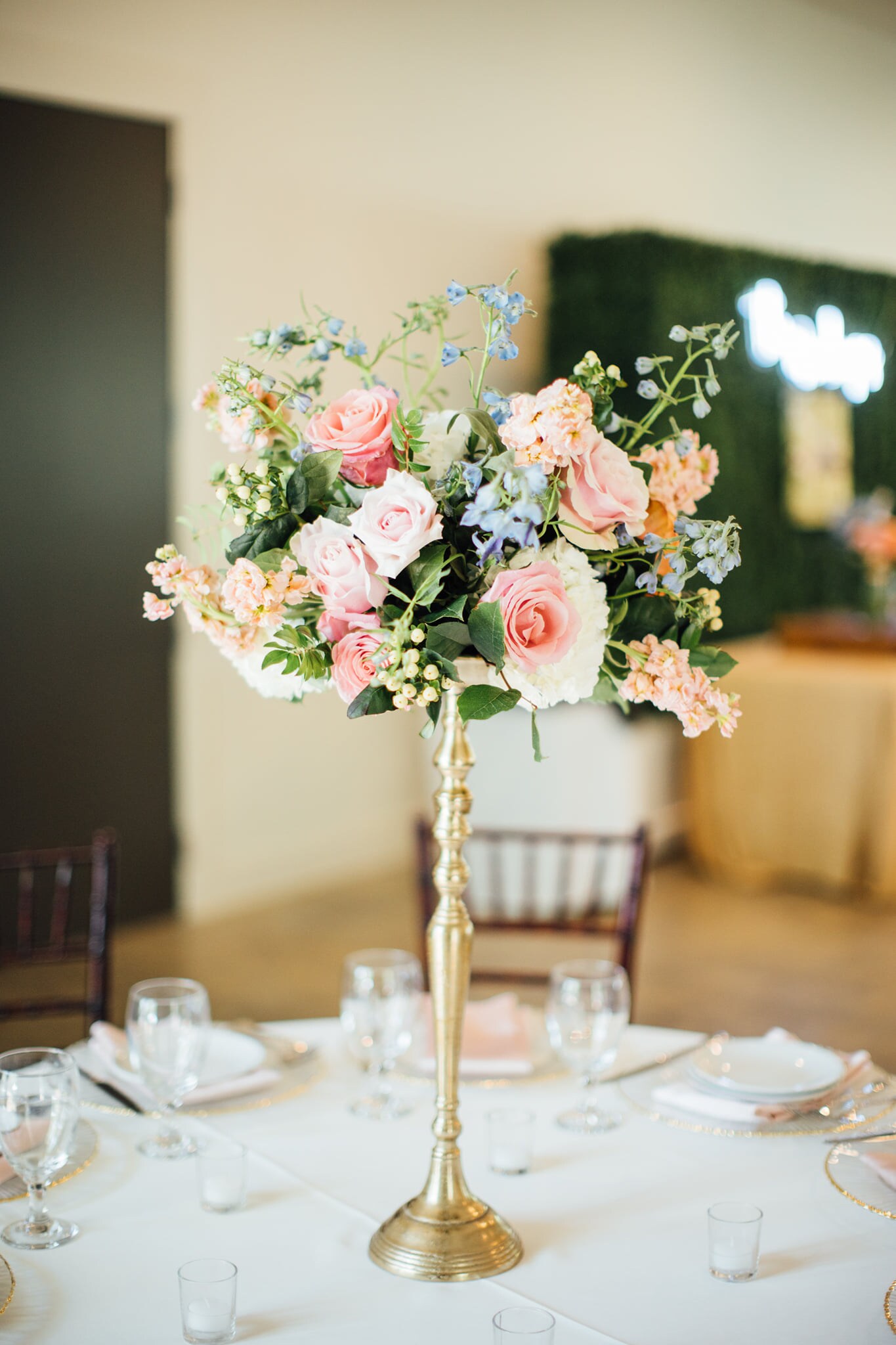 Tyler tx Wedding Pastel Floral Centerpiece